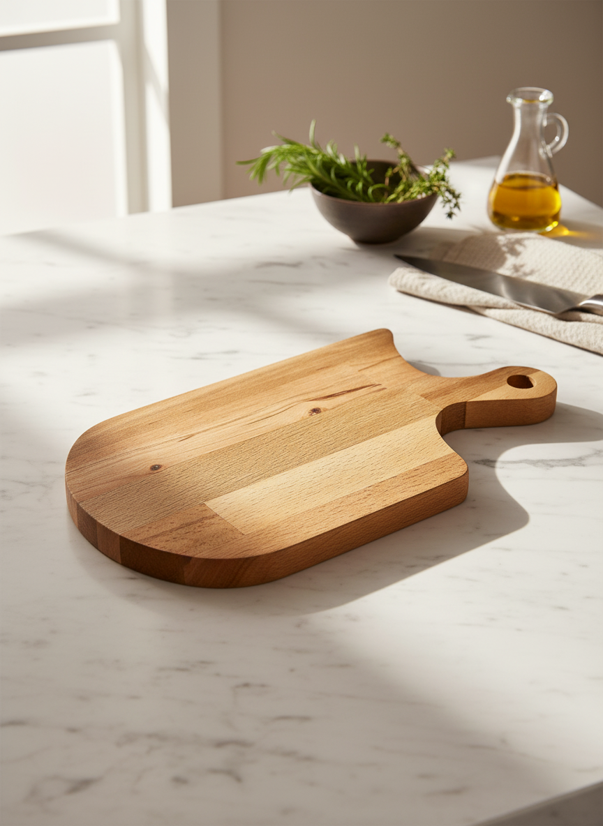 saplı ahşap sunum tahtası – Lofoten Oval Ahşap Sunum Tahtası 18 x 35 x 1.8 Cm | Noords