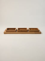 3 bölmeli ahşap çerezlik – Alta 3 Bölmeli Uzun Ahşap Çerezlik 13 x 35 x 1.8 cm | Noords
