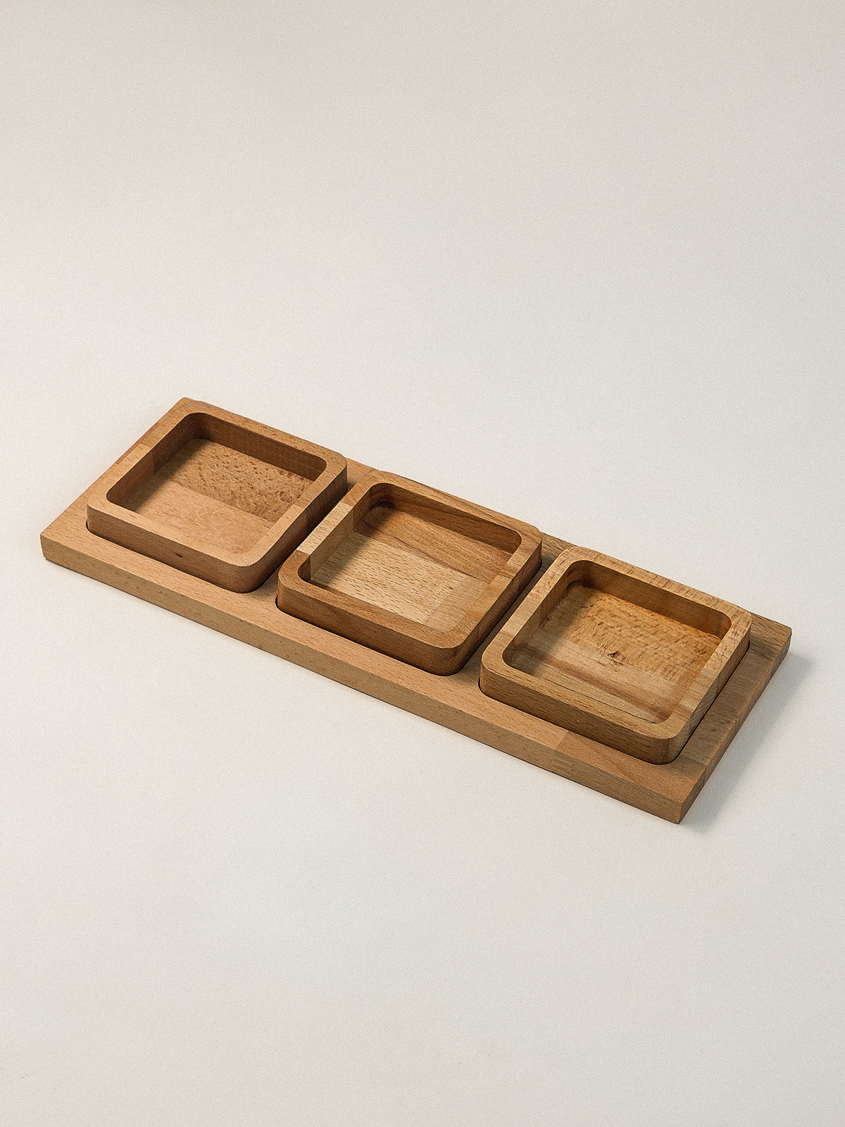 3 bölmeli ahşap çerezlik – Alta 3 Bölmeli Uzun Ahşap Çerezlik 13 x 35 x 1.8 cm | Noords