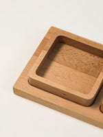 3 bölmeli ahşap çerezlik – Alta 3 Bölmeli Uzun Ahşap Çerezlik 13 x 35 x 1.8 cm | Noords