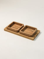 2 bölmeli ahşap çerezlik – Lundby 2 Bölmeli Ahşap Çerezlik 13 x 25 x 1.8 cm | Noords