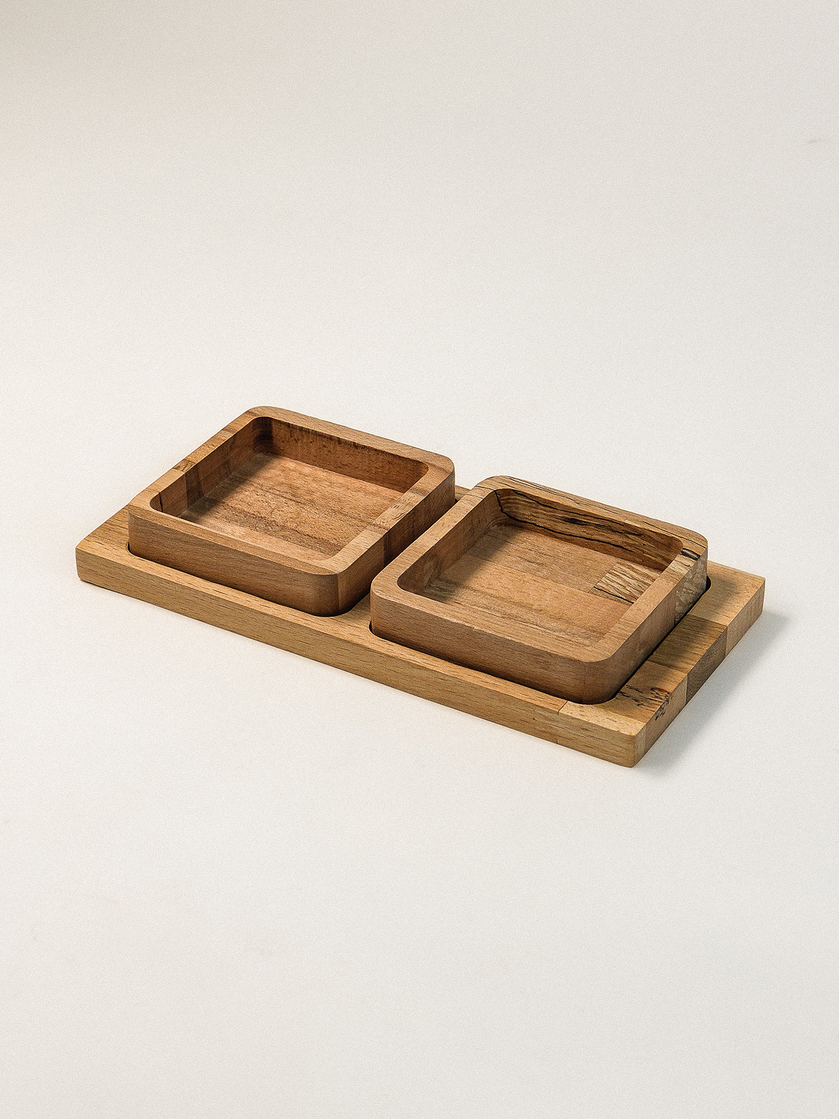 2 bölmeli ahşap çerezlik – Lundby 2 Bölmeli Ahşap Çerezlik 13 x 25 x 1.8 cm | Noords