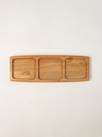 3 bölmeli ahşap çerezlik – Alesund 3 Bölmeli Uzun Ahşap Çerezlik 13 x 38 x 1.8 cm | Noords