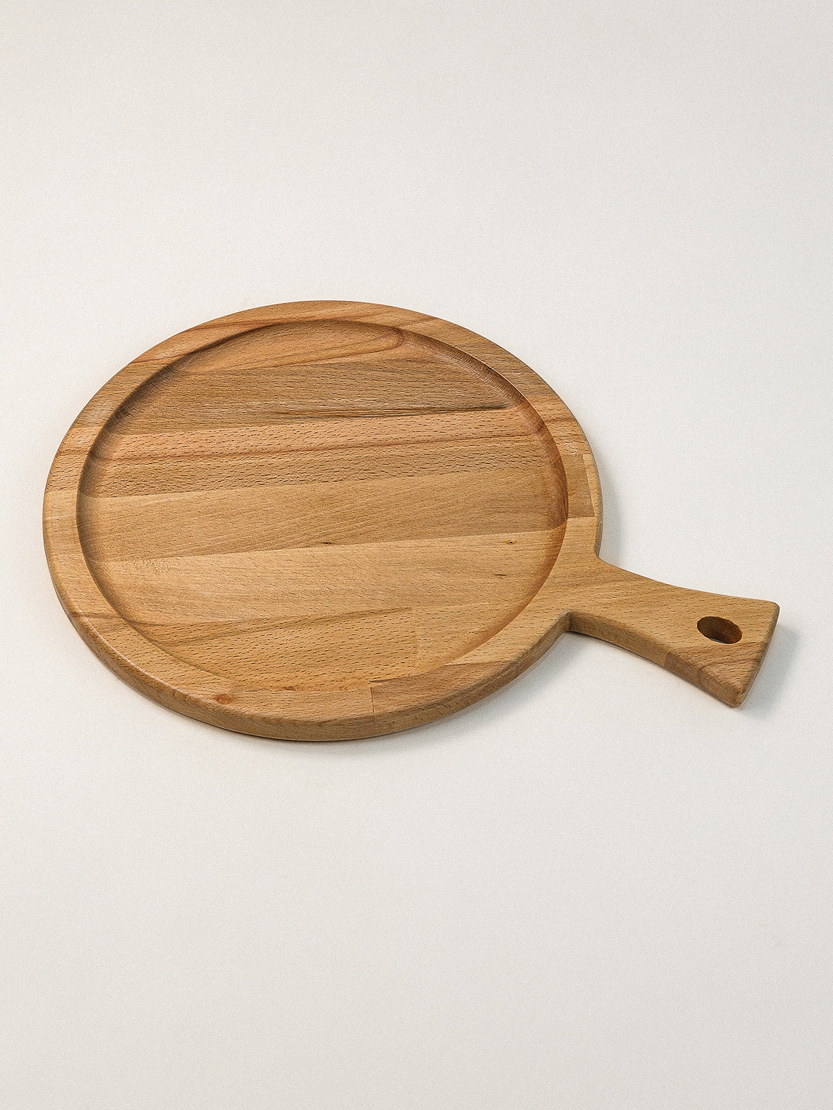 ahşap pizza tahtası – Nykop Saplı Yuvarlak Ahşap Pizza Tahtası 28 x 38 x 1.8 cm | Noords